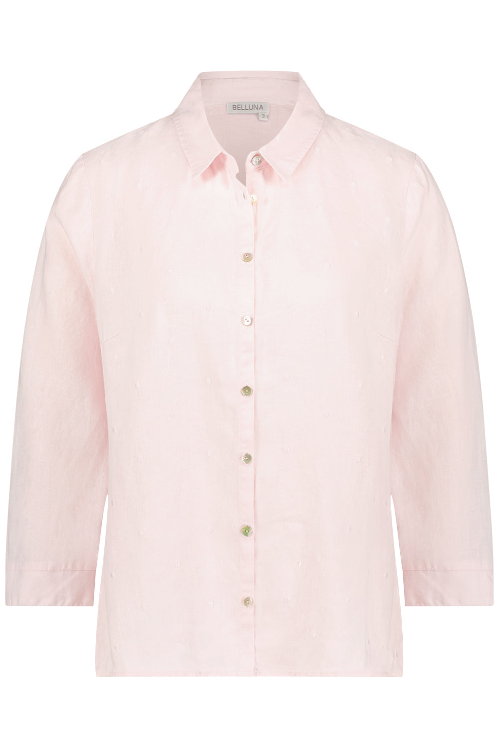 Belluna Bianco  linnen blouse rose