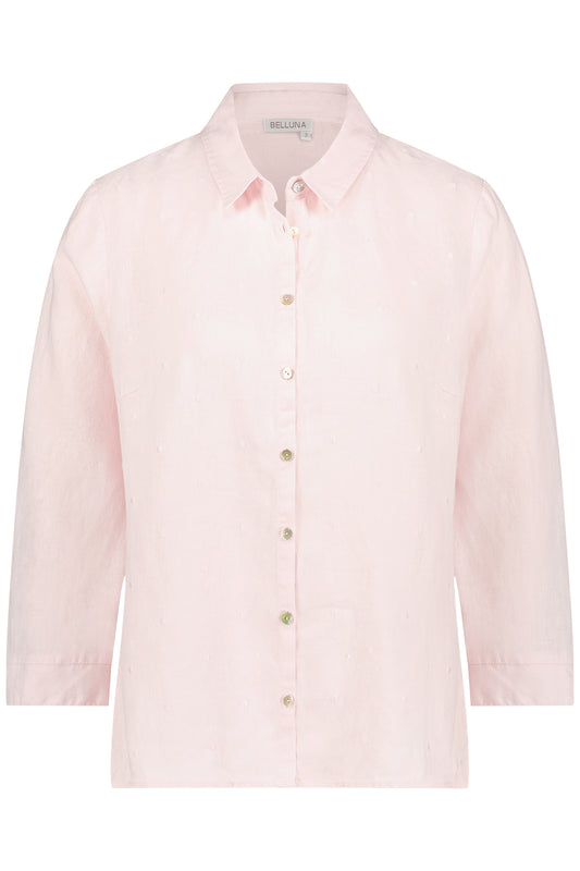 Belluna Bianco  linnen blouse rose