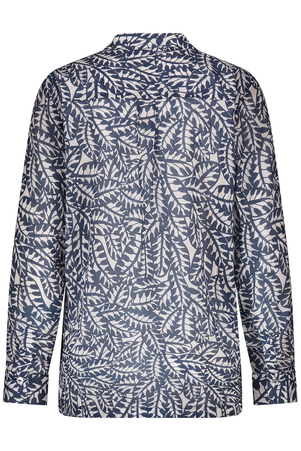 Belluna Moni blouse print leaves blue