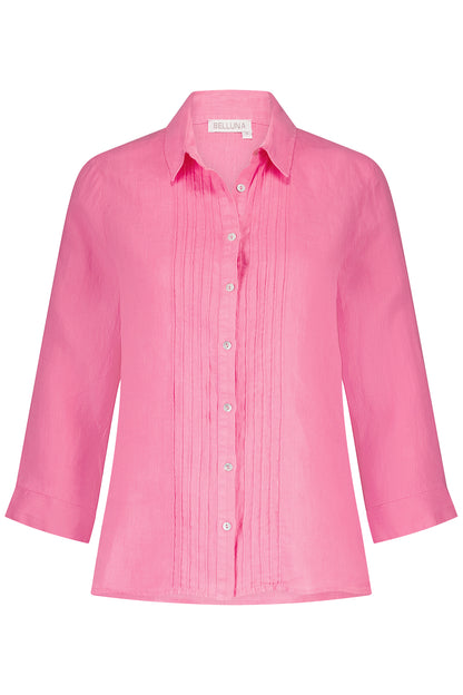 Belluna Novelle linnen blouse pink