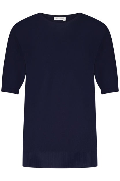 Belluna Cabane gebreide top navy