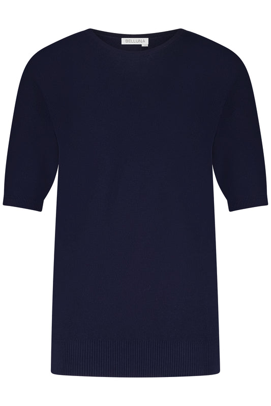 Belluna Cabane gebreide top navy