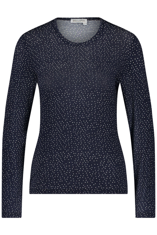 Sublime T-shirt ronde hals print dot navy